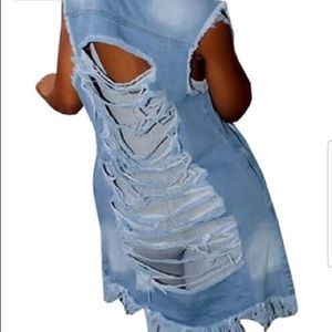 Distressed Jean Jacket